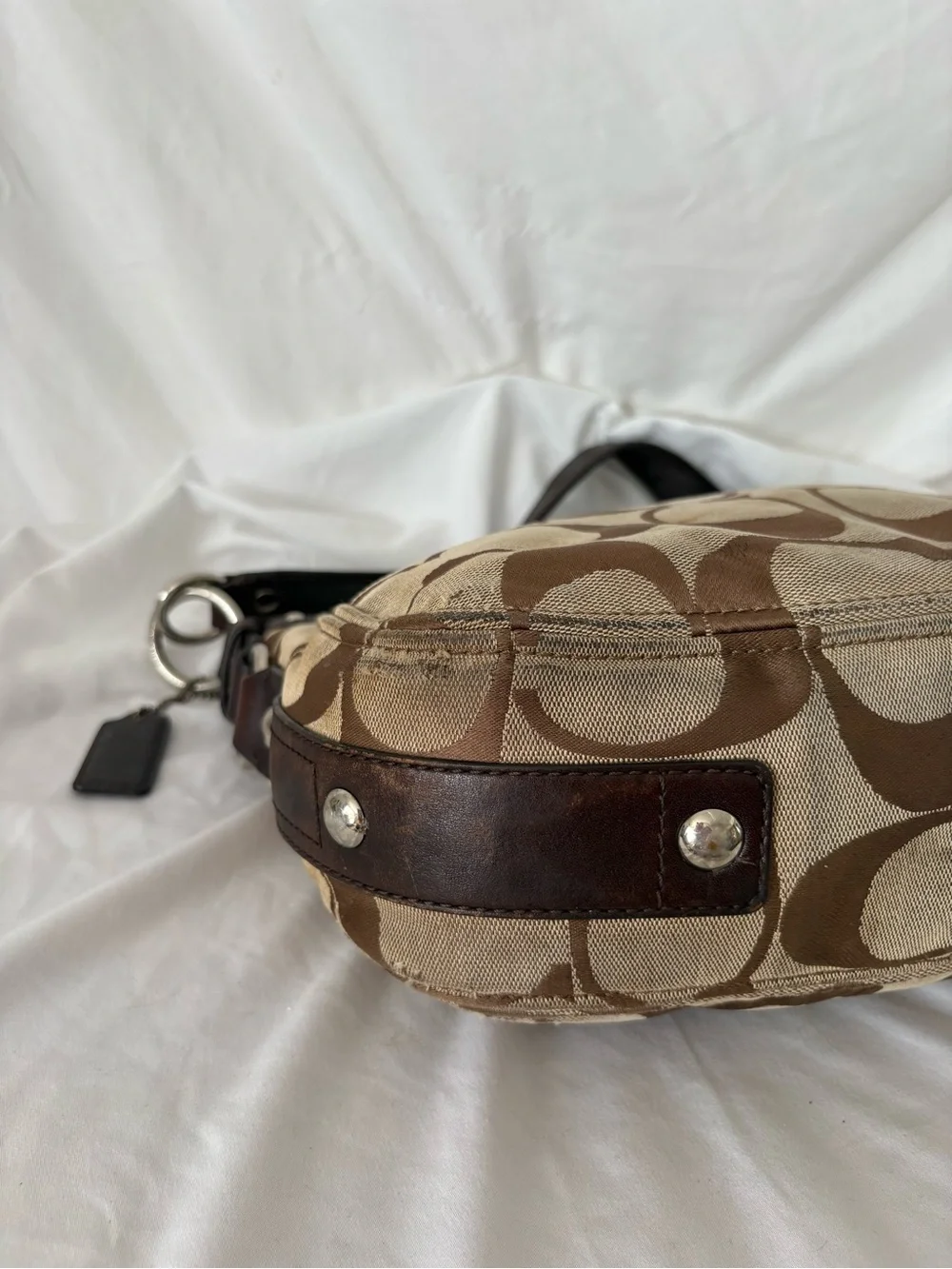 Y2K Coach Zoe hobo handbag signature C shoulder bag purse authentic